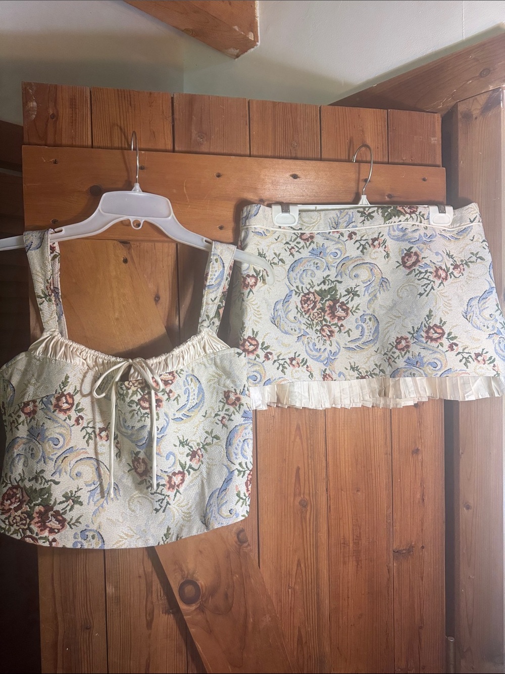Tapestry Mini Skirt Set Size 8